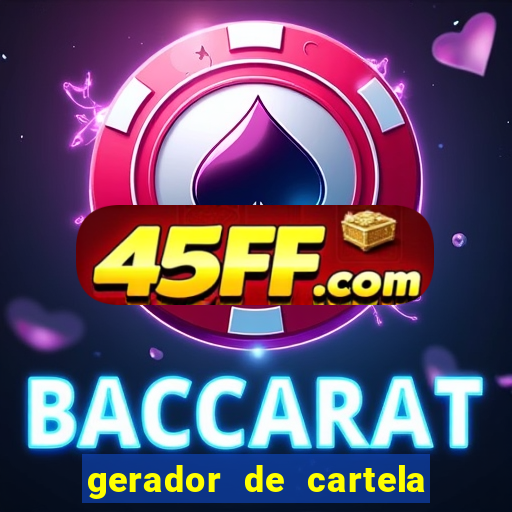 gerador de cartela de bingo